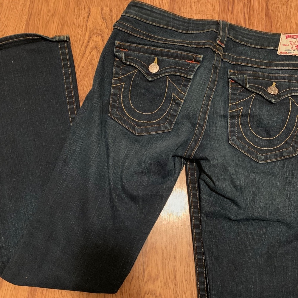 True Religion Dark Wash Bootcut Jeans